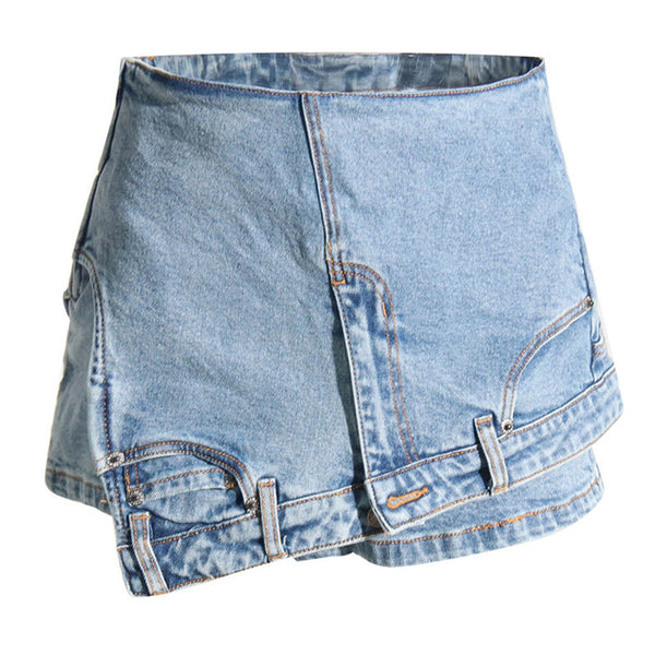 Short saia jeans deals renner