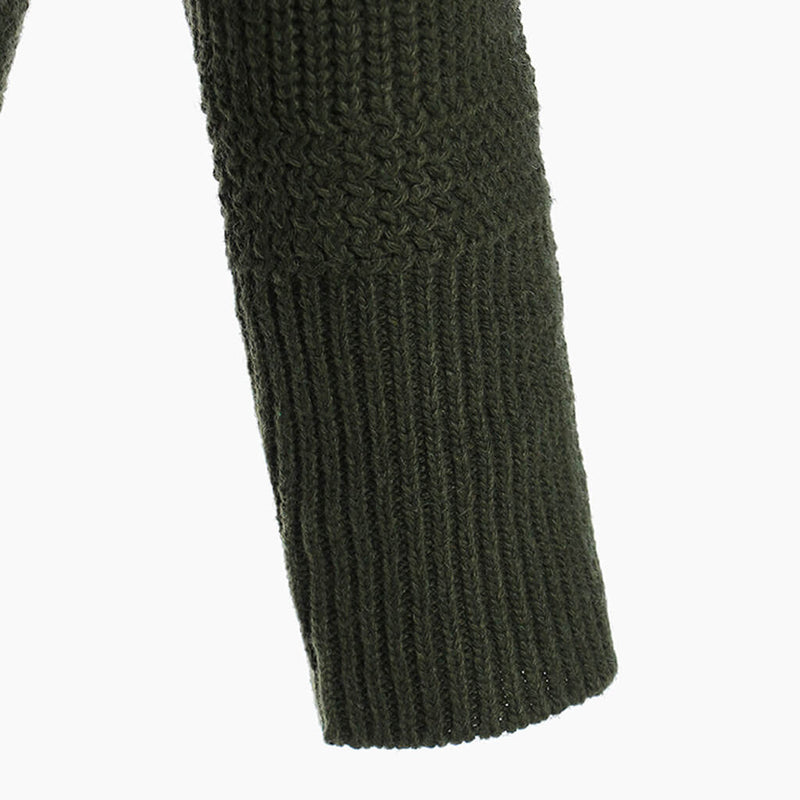 Asymmetric Cutout Tulle Panel V Neck Brioche Rib Knit Sweater