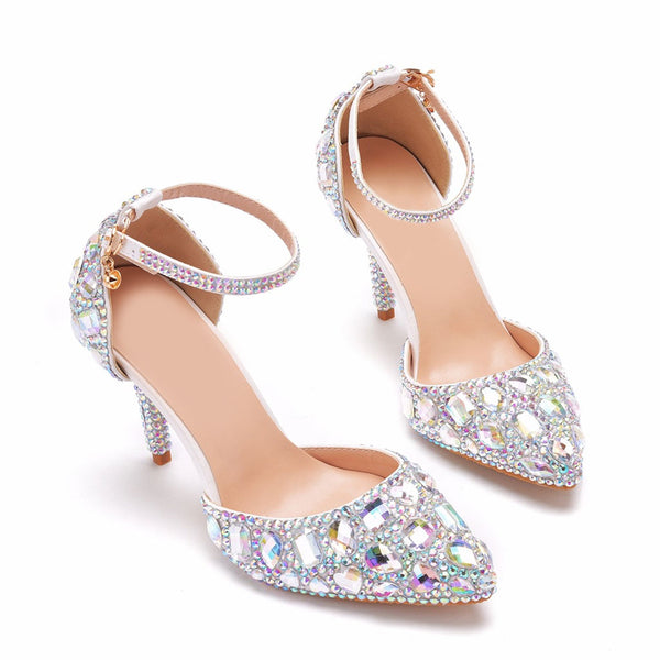 Embellished ankle hotsell strap heels