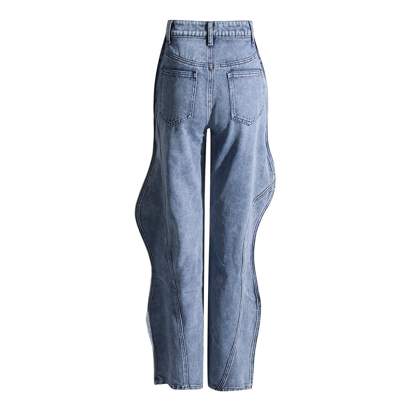 パンツ WAVE DESIGN HIGH WAIST DENIM WAVE DESIGN HIGH WAIST DENIM