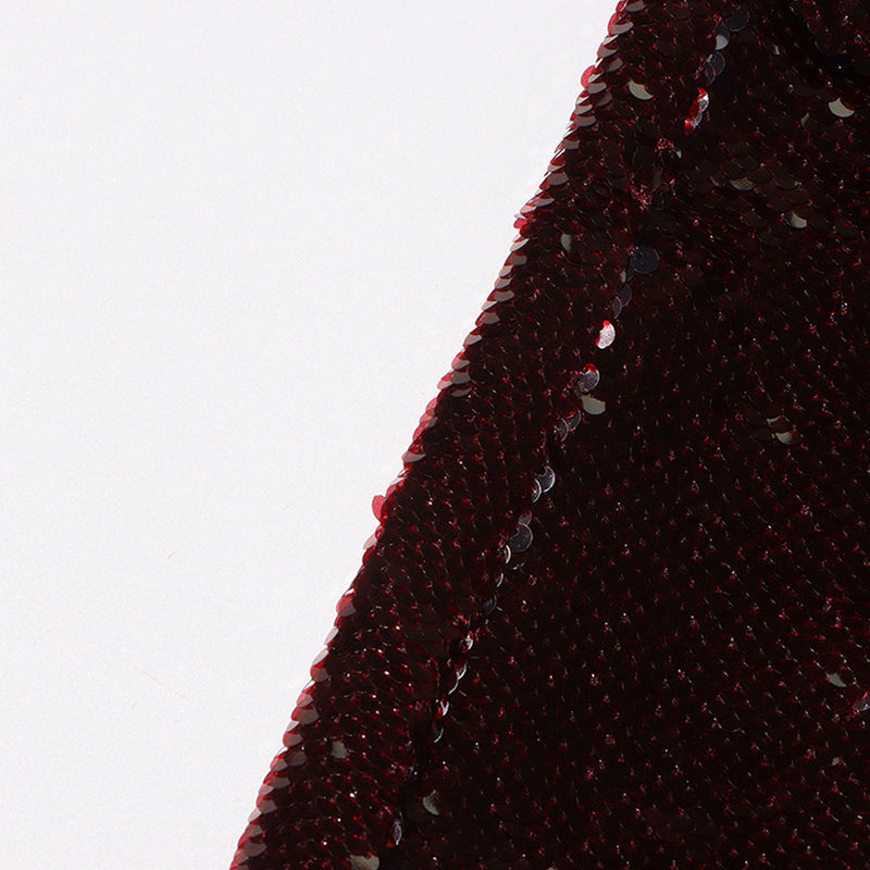 Festival Lapel Metallic Button Padded Long Sleeve Embellished Sequin Blazer