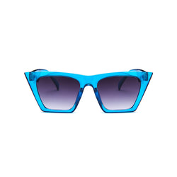 Retro 70s Tinted Angular HD Visual UV protection Cat Eye Sunglasses