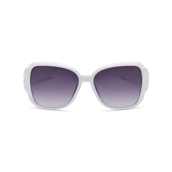 Vintage HD Visual Anti Sunburn Metallic Tinted Oversized Square Sunglasses
