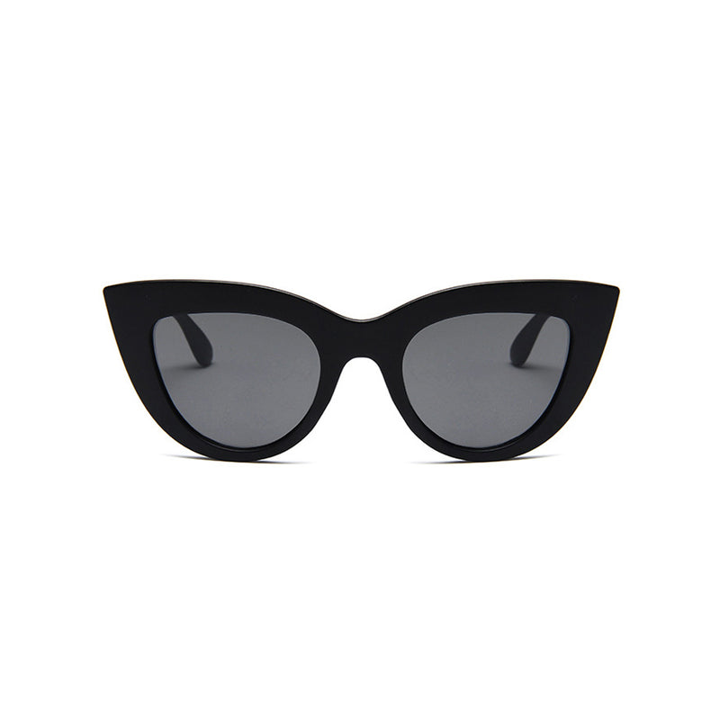 Vintage HD Visual UV Protect Oversized Contrast Tinted Cat Eye Sunglasses