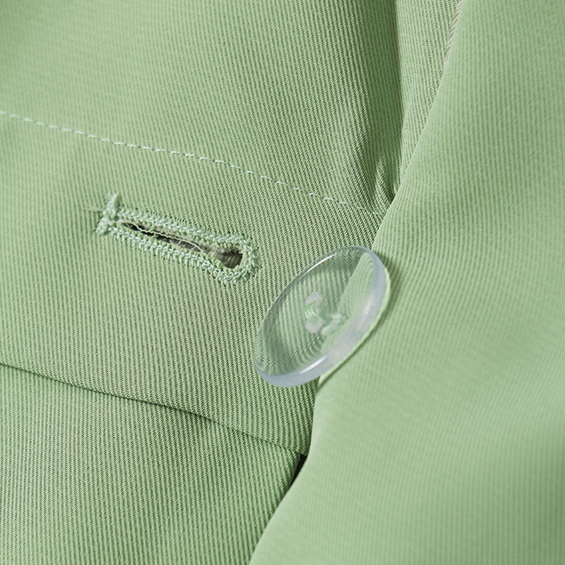 Artistic Notch Lapel Button Deco Longline Layered Oversized Blazer