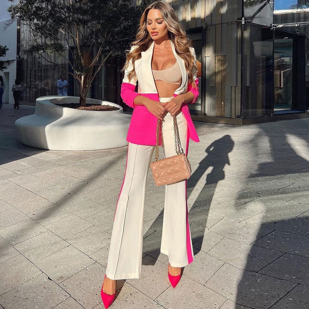 WomenS Suits Blazers Cmyaya Elegantwork Women Pants Suit And Long Sleeve Blazer  Matching Set Fashion Tracksuit Two 2022 O Dhdpw From Yjybag, $29.87 |  DHgate.Com