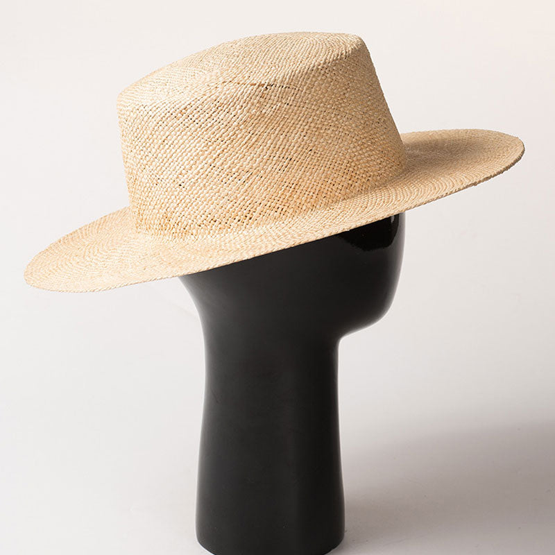 Classic Wide Brim Woven Straw Hat - Nature