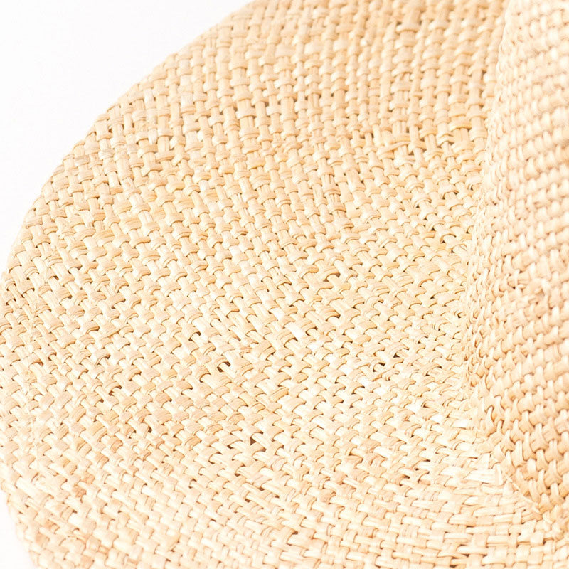 Classic Wide Brim Woven Straw Hat - Nature