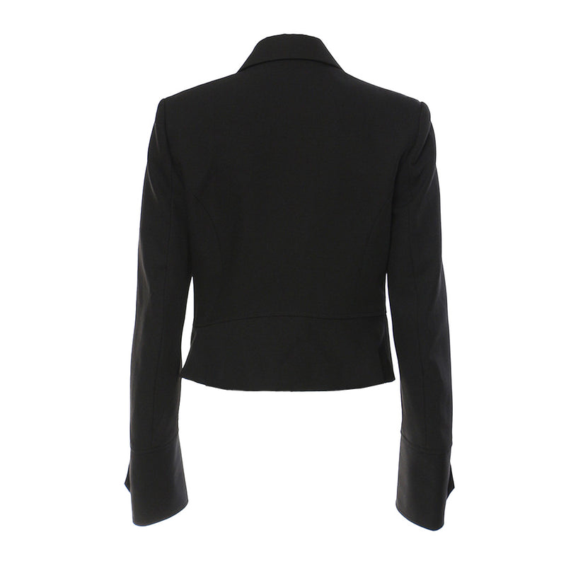 Functional Multiple Pocket Long Sleeve Lapel Collar Single Breasted Blazer