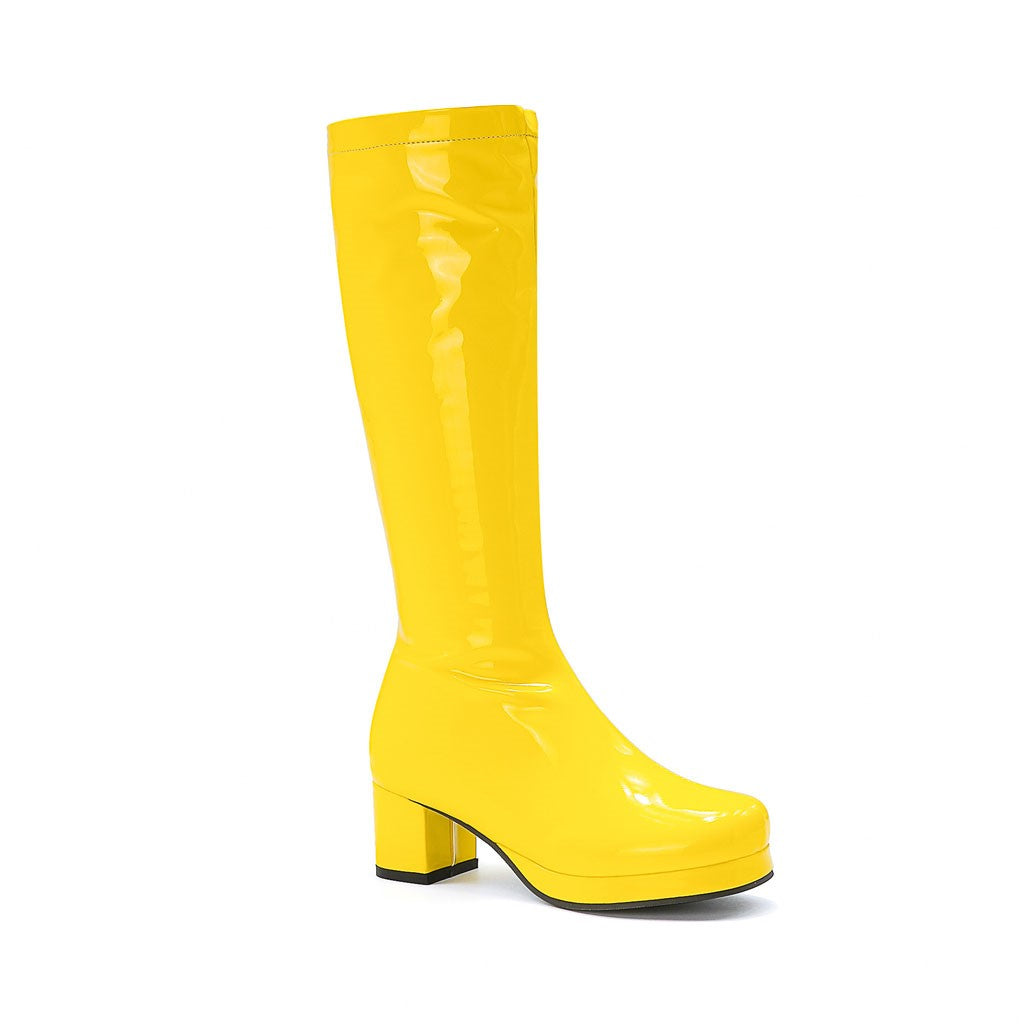 Buy Meriggiare Women Yellow Solid Heeled Boots - Boots for Women 9441949 |  Myntra
