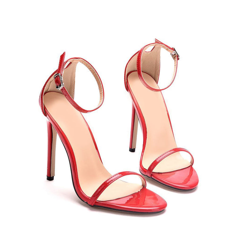Red Sandals - Red Heels - Strappy Sandals - Red Suede Heels - Lulus