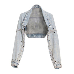 Denim bolero hot sale