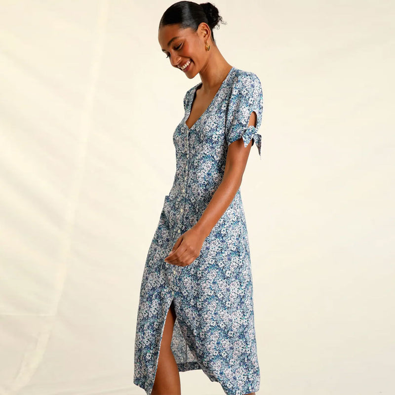 Vintage button best sale dress